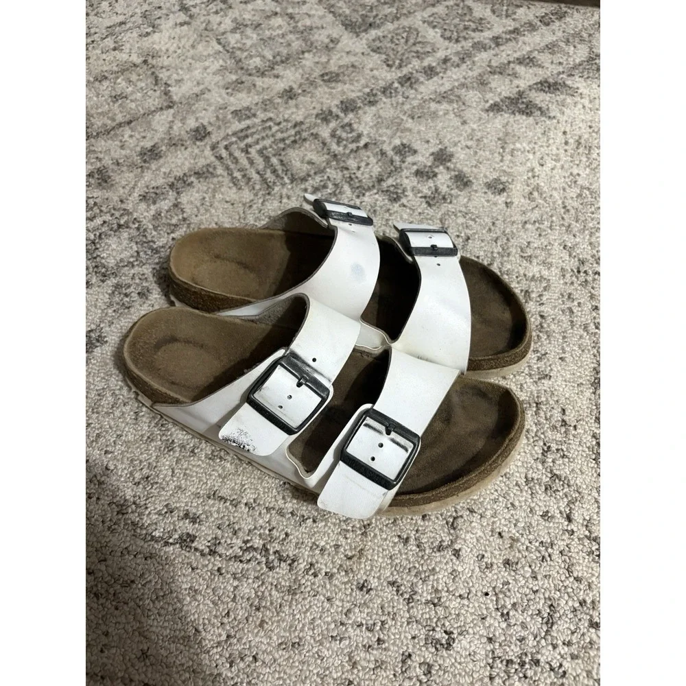 White Birkenstock Sandals Size 38